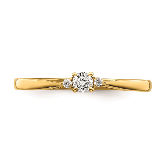 Buy Exclusive 14K Gold Engagement Ring with 1/8 Carat Diamond - Stylish Value!-4