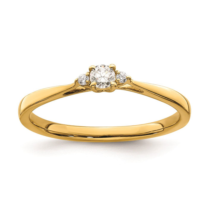 Buy Exclusive 14K Gold Engagement Ring with 1/8 Carat Diamond - Stylish Value!-1