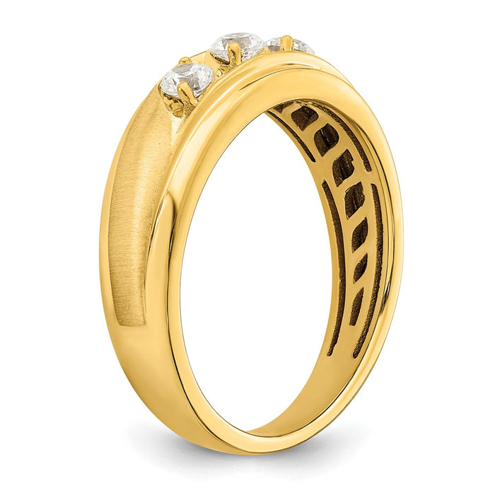 High-Quality 14K Gold Men's Ring with 3/8 Carat Diamonds - Stylish Value!-6