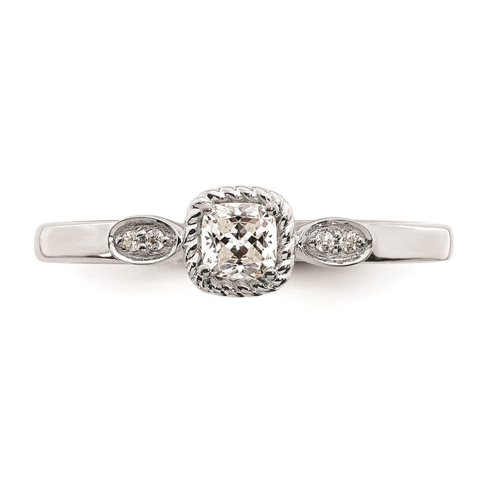 Buy Exclusive 14K White Gold Engagement Ring with 1/4 Carat Diamond - Stylish Value-4