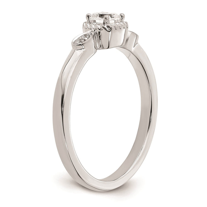 Buy Exclusive 14K White Gold Engagement Ring with 1/4 Carat Diamond - Stylish Value-6