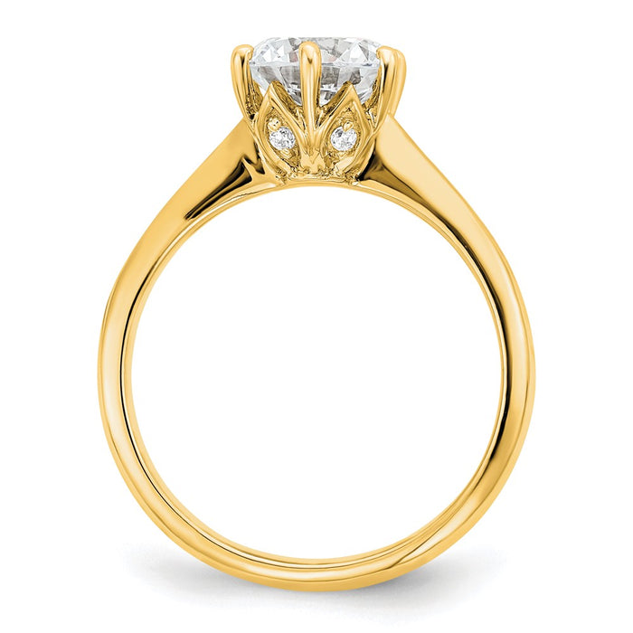 Buy High-Quality 14K Gold Engagement Ring Semi-Mount for 1.25 Carat Stone-2