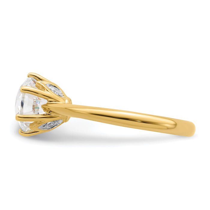 Buy 14K Gold Semi-Mount Engagement Ring for 2 Carat Stone | Stylish Design-3