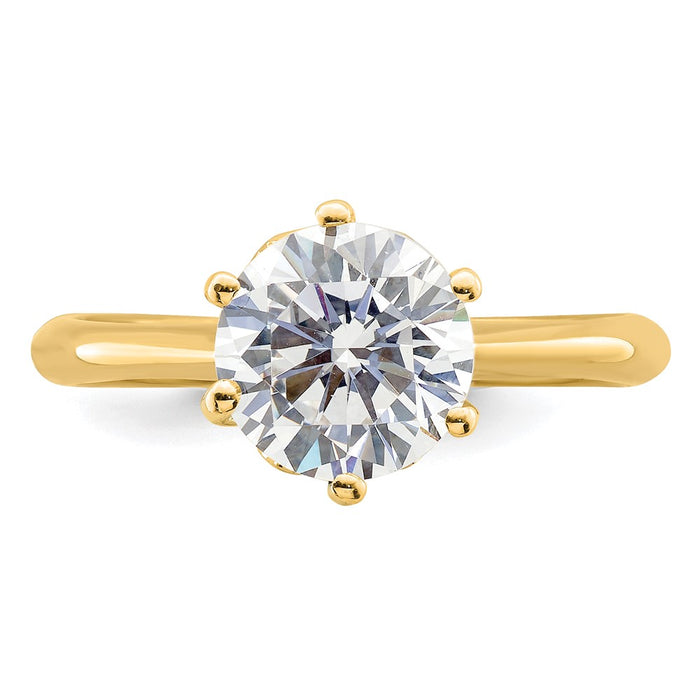 Buy 14K Gold Semi-Mount Engagement Ring for 2 Carat Stone | Stylish Design-4