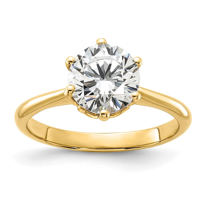 Buy 14K Gold Semi-Mount Engagement Ring for 2 Carat Stone | Stylish Design-1