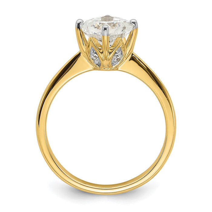 Buy 14K Gold Semi-Mount Engagement Ring - 1.5 Carat Cushion-Cut, Stylish Design-2