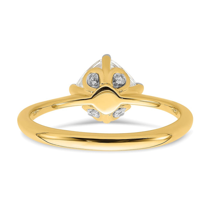 Buy 14K Gold Semi-Mount Engagement Ring - 1.5 Carat Cushion-Cut, Stylish Design-5