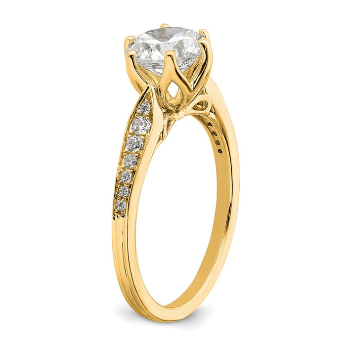 Buy Exclusive 14K Gold Semi-Mount Engagement Ring for 1.5 Carat Center-6