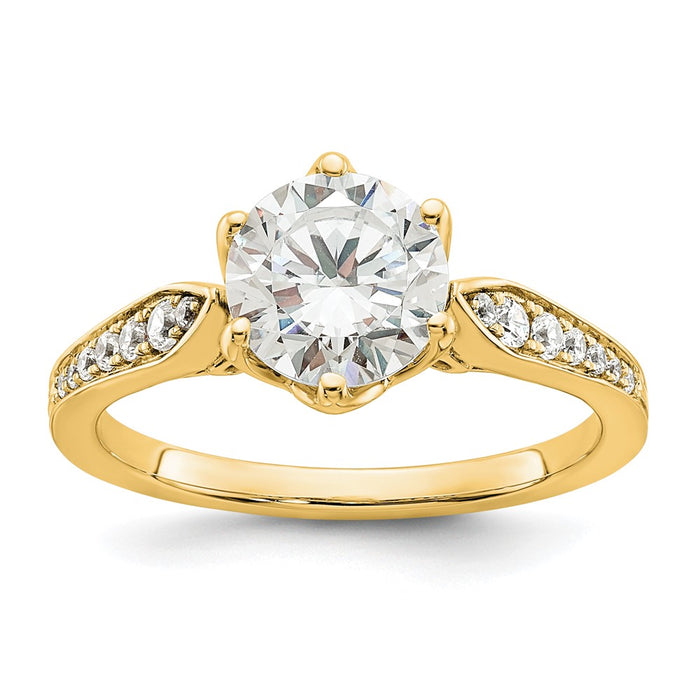 Buy Exclusive 14K Gold Semi-Mount Engagement Ring for 1.5 Carat Center-1