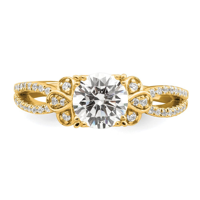 Buy Exclusive 14K Split Shank Engagement Ring for 1 Carat Center | Stylish & Affordable-4