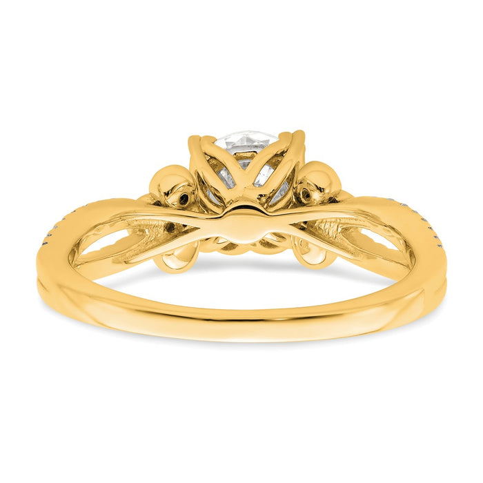 Buy Exclusive 14K Split Shank Engagement Ring for 1 Carat Center | Stylish & Affordable-5