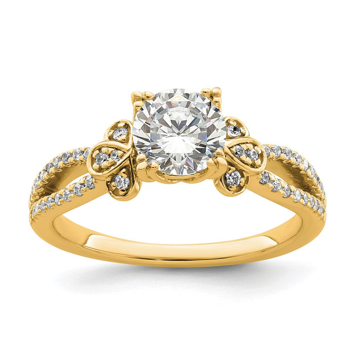 Buy Exclusive 14K Split Shank Engagement Ring for 1 Carat Center | Stylish & Affordable-1