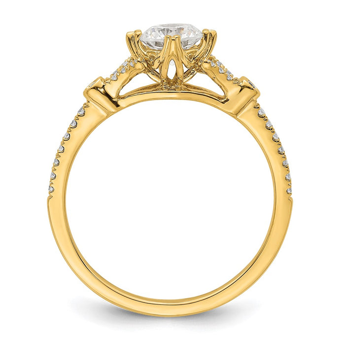 Buy Exclusive 14K Gold Semi-Mount Engagement Ring, 1/2 Carat, Stylish Design-2