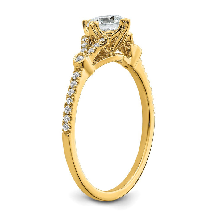 Buy Exclusive 14K Gold Semi-Mount Engagement Ring, 1/2 Carat, Stylish Design-6