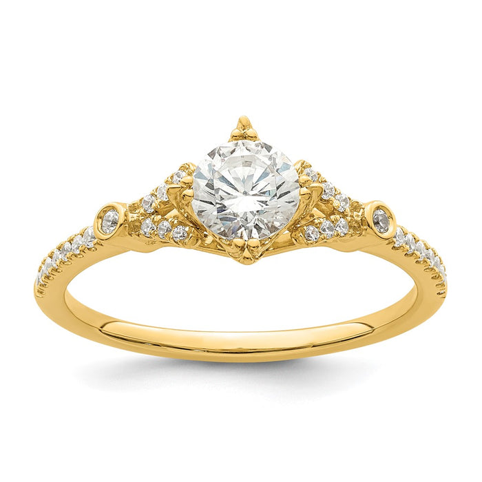 Buy Exclusive 14K Gold Semi-Mount Engagement Ring, 1/2 Carat, Stylish Design-1