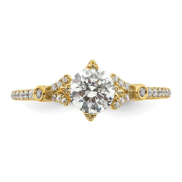 Buy Exclusive 14K Gold Semi-Mount Engagement Ring for 3/4 Carat Center-4