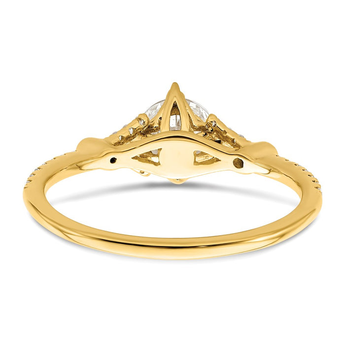 Buy Exclusive 14K Gold Semi-Mount Engagement Ring for 3/4 Carat Center-5