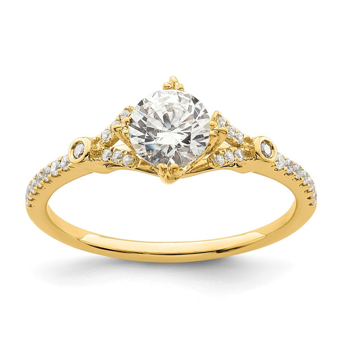 Buy Exclusive 14K Gold Semi-Mount Engagement Ring for 3/4 Carat Center-1