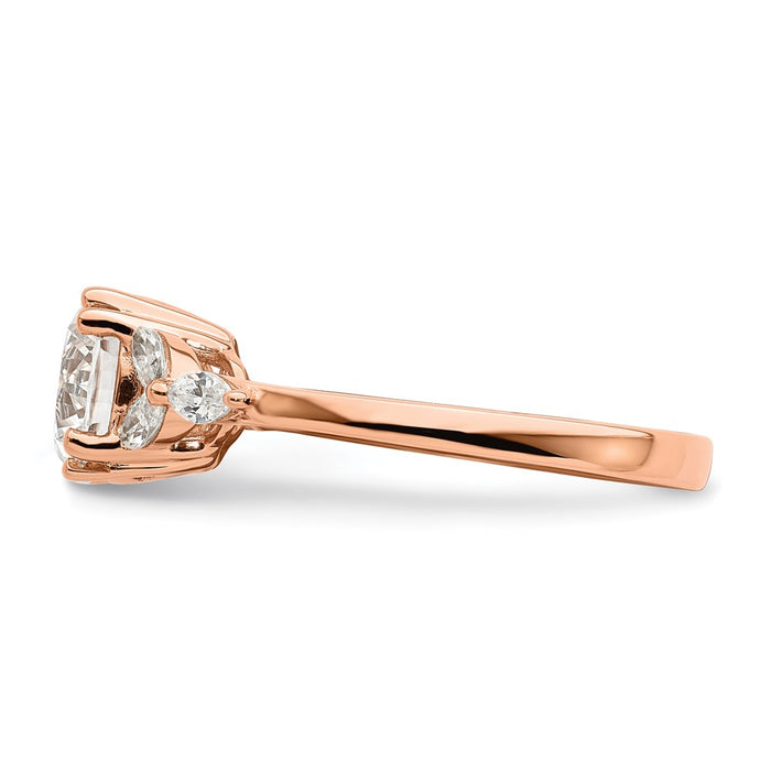 Buy 14K Rose Gold Semi-Mount Engagement Ring, 1.5 Carat Stylish Design-3