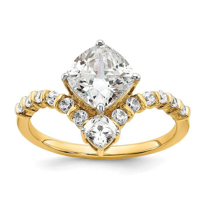 Buy Designer 14K Asymmetric Engagement Ring with 5/8 Carat Diamonds - Luxury Style!-7