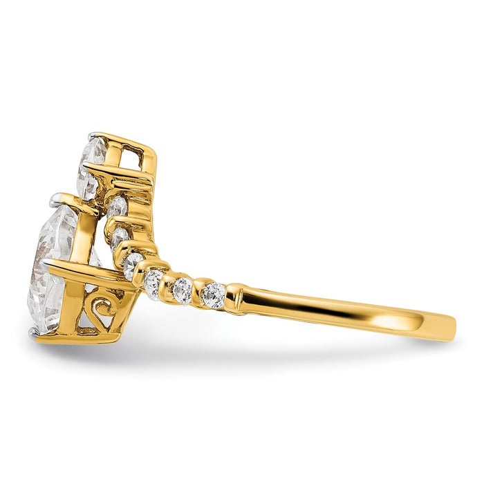 Buy Designer 14K Asymmetric Engagement Ring with 5/8 Carat Diamonds - Luxury Style!-3