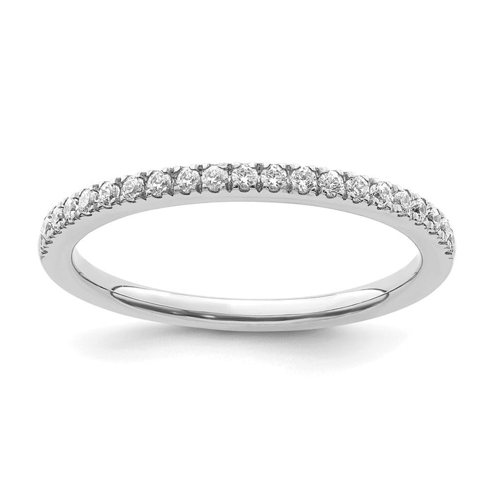 Buy Exclusive 14K White Gold Wedding Band Set with 1/5 Carat Diamonds - Value!-1