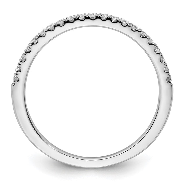 High-Quality 14K White Gold Wedding Band Set with 1/5 Carat Diamonds - Stylish Value-2