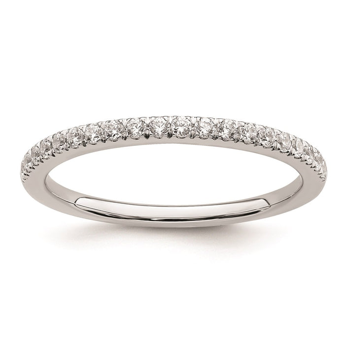 Buy Stylish 14K White Gold 1/4 Carat Diamond Eternity Wedding Band - Luxury Value-1