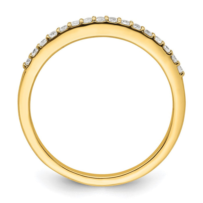 Exclusive 14K Gold Wedding Band Set with 1/6 Carat Diamonds - Stylish Value-2