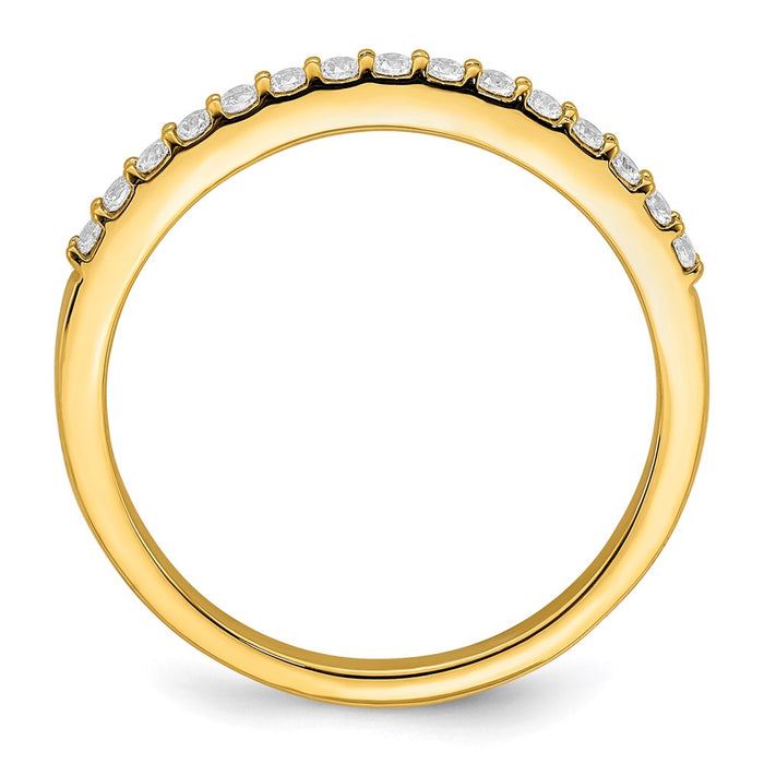 Buy Stylish 14K Gold Wedding Band Set with 1/5 Carat Diamonds - Affordable Luxury!-2