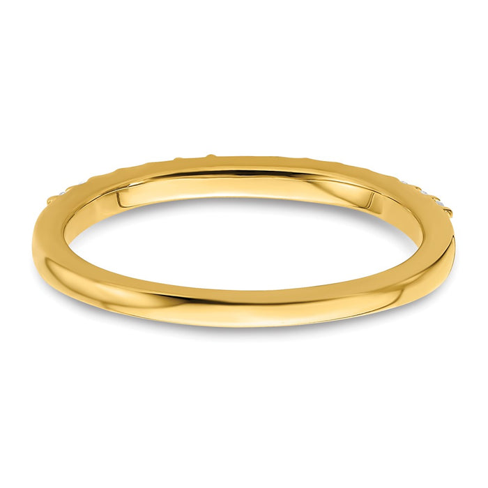 Buy Stylish 14K Gold Wedding Band Set with 1/5 Carat Diamonds - Affordable Luxury!-5