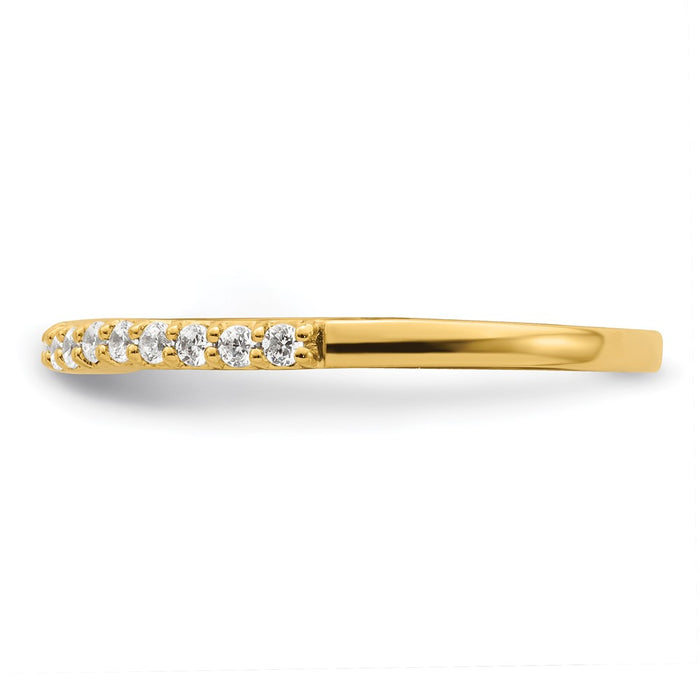 Buy Exclusive 14K Gold 1/5 Carat Diamond Wedding Band - Stylish & Affordable!-3