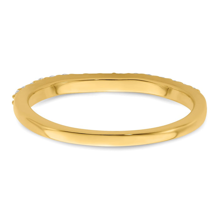 Buy Exclusive 14K Gold 1/5 Carat Diamond Wedding Band - Stylish & Affordable!-5