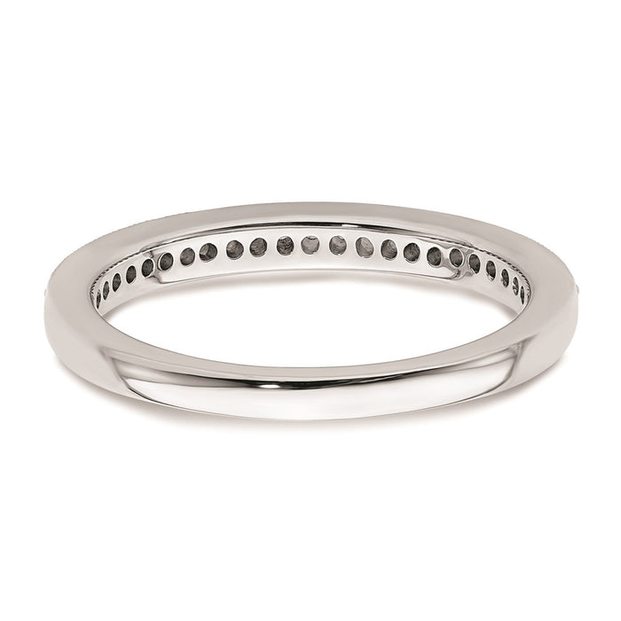 Exclusive 14K White Gold Diamond Wedding Band - 1/6 Carat, Stylish Value-5