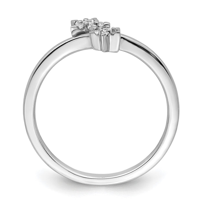 Shop Stylish 14K White Gold Bypass Diamond Star Ring - Luxury Design, Affordable Price-2