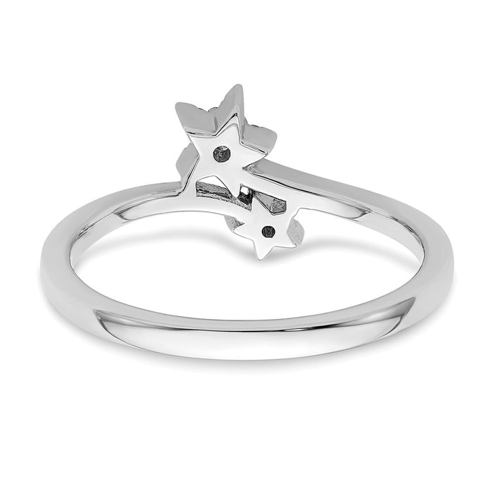Shop Stylish 14K White Gold Bypass Diamond Star Ring - Luxury Design, Affordable Price-5