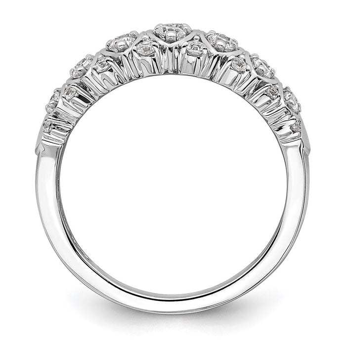 Buy Exclusive 14K White Gold 3/4 Carat Diamond Eternity Ring - Stylish Value-2