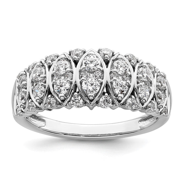Buy Exclusive 14K White Gold 3/4 Carat Diamond Eternity Ring - Stylish Value-1