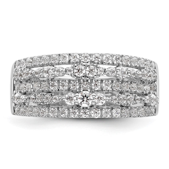 Buy Designer 14K White Gold 7/8 Carat Diamond Eternity Band - Luxury Value!-4