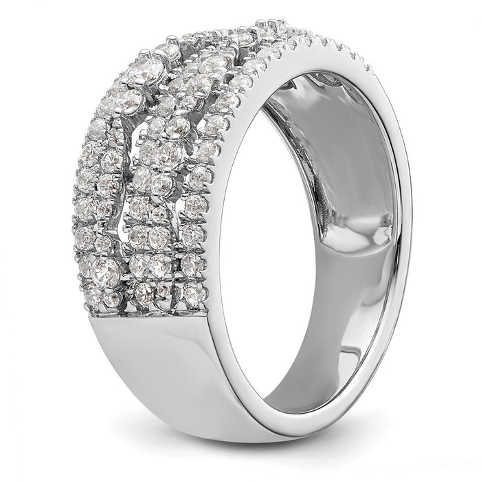 Buy Designer 14K White Gold 7/8 Carat Diamond Eternity Band - Luxury Value!-6
