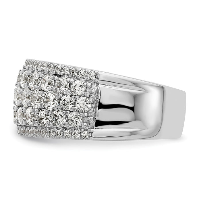 High-Quality 14K White Gold 2-Carat Lab-Grown Diamond Fashion Band | Affordable Luxury-3