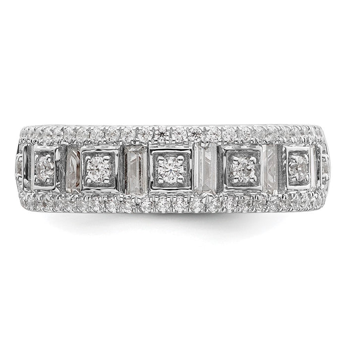 Buy Stylish 14K White Gold 7/8 Carat Diamond Eternity Band - Luxury Value-4
