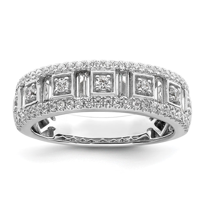 Buy Stylish 14K White Gold 7/8 Carat Diamond Eternity Band - Luxury Value-1