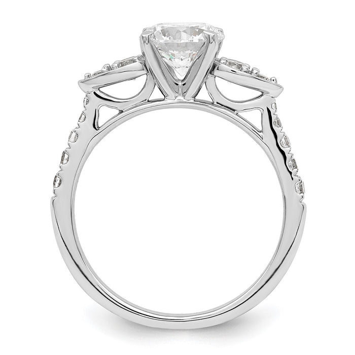 Buy Exclusive 14K White Gold Semi-Mount Engagement Ring, 1.25 Carat Style-2
