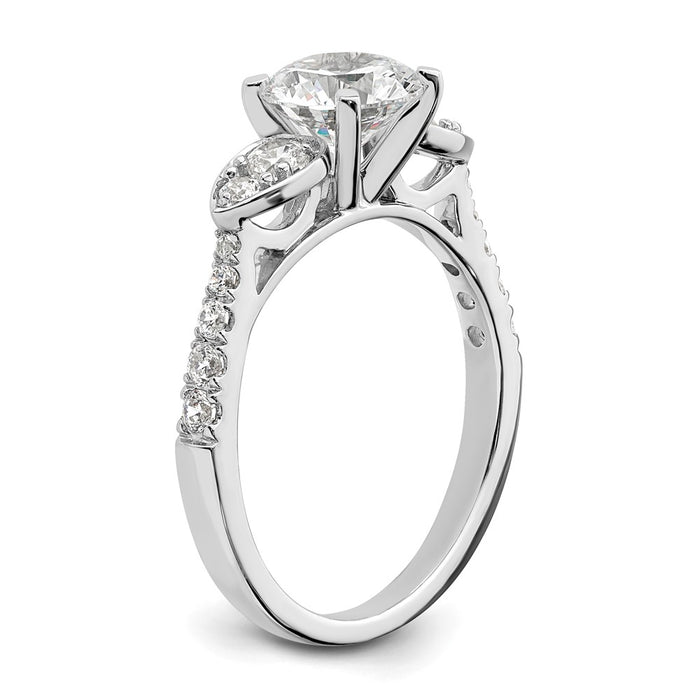 Buy Exclusive 14K White Gold Semi-Mount Engagement Ring, 1.25 Carat Style-6