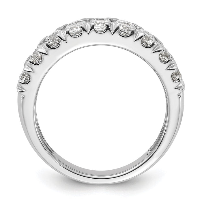 Order Stylish 14K White Gold Double Row Band with 2 Carat Lab-Grown Diamond-2