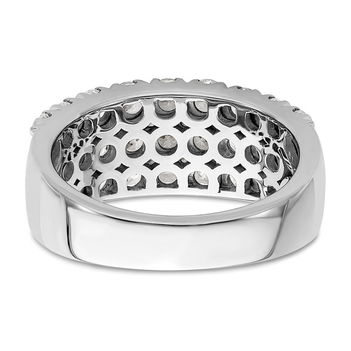Exclusive 14K White Gold 2-Carat Lab-Grown Diamond Fashion Band - Stylish Value-5
