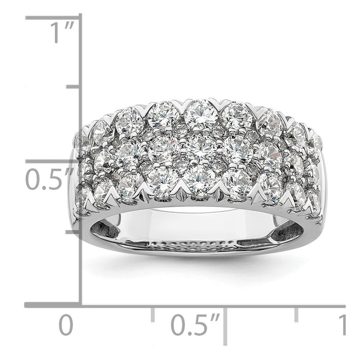 Exclusive 14K White Gold 2-Carat Lab-Grown Diamond Fashion Band - Stylish Value-7