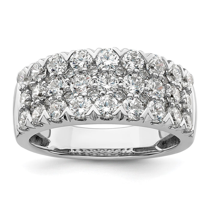 Exclusive 14K White Gold 2-Carat Lab-Grown Diamond Fashion Band - Stylish Value-1