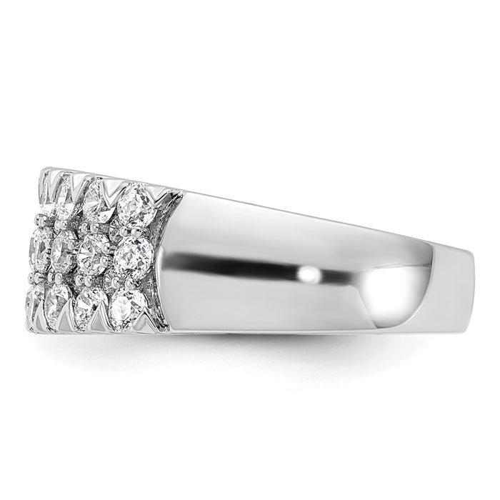 Buy Stylish 14K White Gold Pave Set Diamond Ring - 1.5 Carats Luxury Value!-3